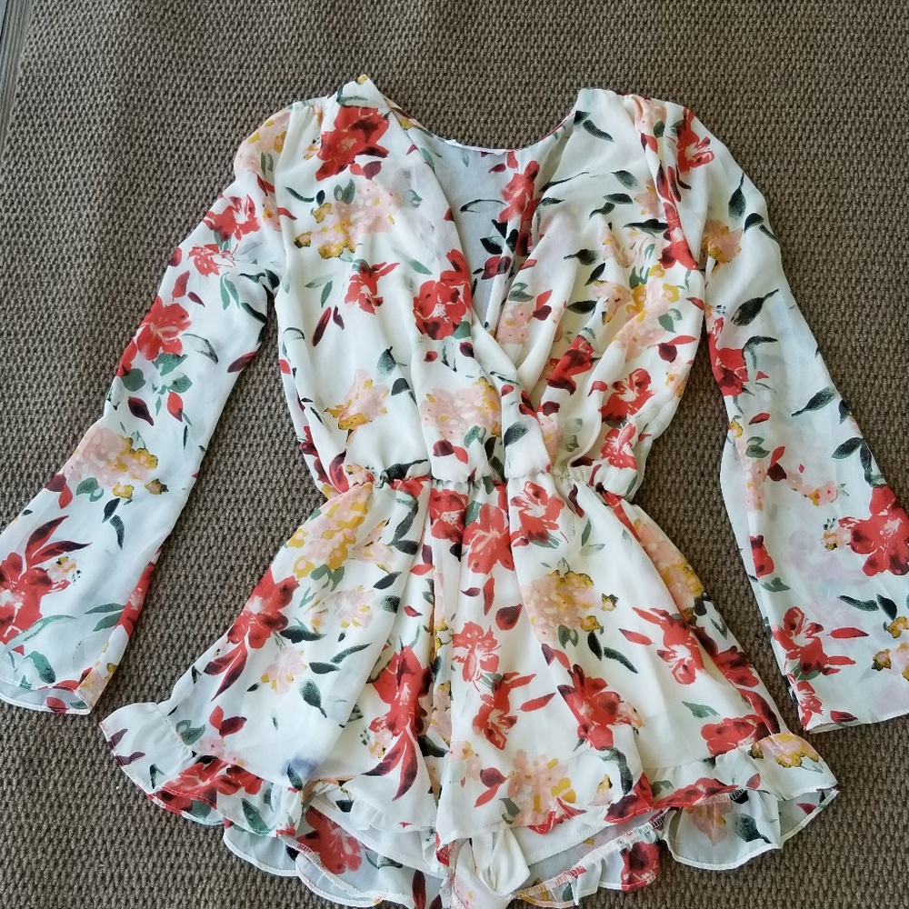 Honey Punch Long Sleeved Romper